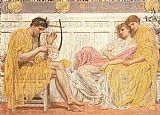 Albert Moore A Musician painting